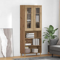 Haut Armoire Chêne Artisanal 69,5 X 34 X 180 Cm Vidaxl