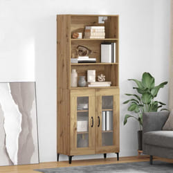 Haut Armoire Chêne Artisanal 69,5 X 34 X 180 Cm Vidaxl