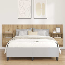 Tête De Lit Avec Armoire Avec Tiroir 3 Pcs Chêne Artisanal Vidaxl