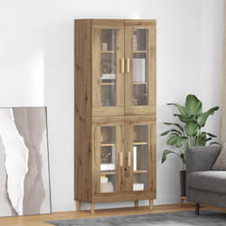 Haut Armoire Chêne Artisanal 69,5 X 34 X 180 Cm Vidaxl