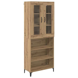 Haut Armoire Montage Mural Chêne Artisanal 69,5 X 34 X 180 Cm Vidaxl