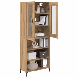 Haut Armoire Montage Mural Chêne Artisanal 69,5 X 34 X 180 Cm Vidaxl - Vue supplémentaire 2