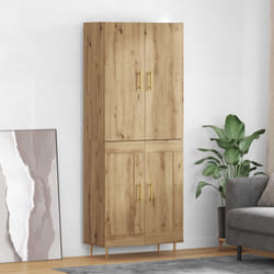 Haut Armoire Montage Mural Chêne Artisanal 69,5 X 34 X 180 Cm Vidaxl