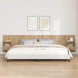 Tête De Lit Avec Armoire Avec Tiroir 3 Pcs Chêne Artisanal Vidaxl