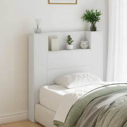 Tête De Lit Blanc 100 X 16,5 X 103,5 Cm Bois D'Ingénierie Vidaxl