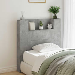 Tête De Lit Gris Béton 100 X 16,5 X 103,5 Cm Bois D'Ingénierie Vidaxl