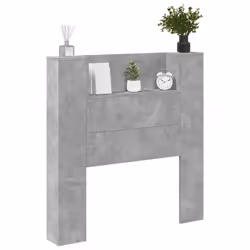 Tête De Lit Gris Béton 100 X 16,5 X 103,5 Cm Bois D'Ingénierie Vidaxl - Vue supplémentaire 2