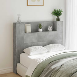 Tête De Lit Gris Béton 120 X 16,5 X 103,5 Cm Bois D'Ingénierie Vidaxl