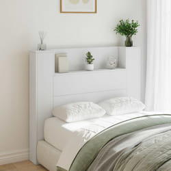 Tête De Lit Blanc 120 X 16,5 X 103,5 Cm Bois D'Ingénierie Vidaxl