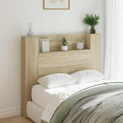Tête De Lit Avec Étagère Chêne Sonoma 120 X 16,5 X 103,5 Cm Vidaxl