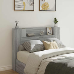 Tête De Lit Gris Sonoma 140 X 16,5 X 103,5 Cm Bois D'Ingénierie Vidaxl