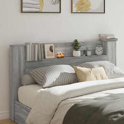 Tête De Lit Gris Sonoma 180 X 16,5 X 103,5 Cm Bois D'Ingénierie Vidaxl