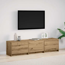 vidaXL Meuble TV Chêne artisanal 165 x 34 x 40 cm Bois dingénierie 8006551