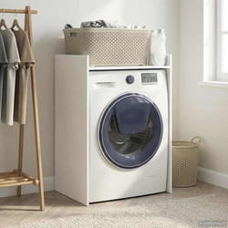 vidaXL Armoire pour machine à laver Blanc 675 x 48 x 97 cm 8006816