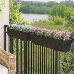 vidaXL Garde-Corps 2 pcs 80 x 17 x 17 cm Métал 42026968