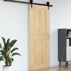 vidaXL Porte NARVIK Naturel 90 x 210 cm Bois de pin massif 42047091