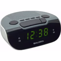 Salora CR612 réveille-matin Réveil numérique Noir, Gris, Blanc