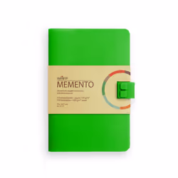 WAFF KG4313, Monochromatique, Vert, 216 feuilles, Papier ligné, Couverture souple, Universel