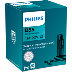 Ampoule xénon PHILIPS D5S X-tremeVision gen2 12/24V, 25W, 1 pièce