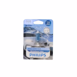 Ampoule halogène PHILIPS H4 WhiteVision Ultra 12V, 60/55W, 1 pièce