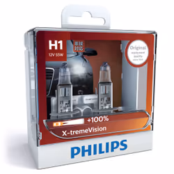 Philips X-tremeVision lampe automobile 12258XVS2, 55 W, 12 V, Н1, 3350 K