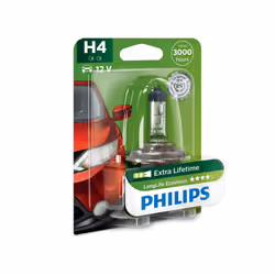 Philips LongLife EcoVision 12342LLECOB1 Lampe pour éclairage avant, 60 W, 12 V, H4, Halogène, 3100 K, 1 pièce(s)