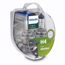 Philips LongLife EcoVision 12342LLECOS2 Lampe pour éclairage avant, 60 W, 12 V, H4, 3100 K, 2 pièce(s)