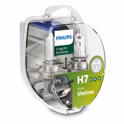 Philips LongLife EcoVision 12972LLECOS2 Lampe pour éclairage avant, 55 W, 12 V, H7, 3100 K, 2 pièce(s)