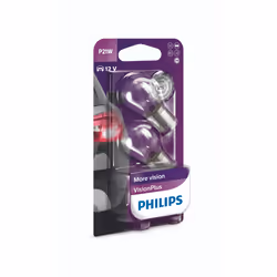 Philips VisionPlus 12498VPB2 Lampe conventionnelle de signalisation et habitacles, 21 W, 12 V, P21W, Xénon, 2 pièce(s)