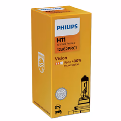 Philips Vision 12362PRC1 Lampe pour éclairage avant, 55 W, 12 V, H11, 3200 K, 1 pièce(s)