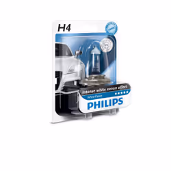 Philips WhiteVision Type de lampe : H4, lot de : 1, lampes pour éclairage avant
