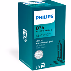 Ampoule xénon PHILIPS D3S X-tremeVision gen2 42V, 35W, 1 pièce