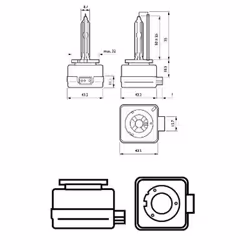 Ampoule xénon PHILIPS D3S X-tremeVision gen2 42V, 35W, 1 pièce
