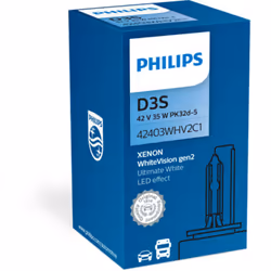 Ampoule xénon PHILIPS D3S WhiteVision gen2 42V, 35W, 1 pièce