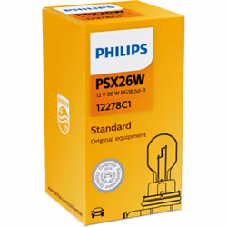 Ampoule secondaire PHILIPS PSX26W 12V, 2W, 1 pièce