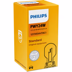 Ampoule secondaire PHILIPS PWY24W Silver Vision 12V, 24W, 1 pièce