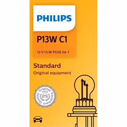 Philips Vision Standard 12277C1 Lampe conventionnelle de signalisation et habitacles, 13 W, 12 V, P13W, 1 pièce(s)