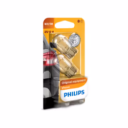 Philips Vision 12066B2 Lampe conventionnelle de signalisation et habitacles, 5 W, 12 V, W21/5W, 2 pièce(s)