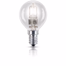 Philips Halogen Classic Ampoule halogène sphérique 8727900831443, 18 W, E14, Lustre, 2000 h, 204 lm, Blanc chaud