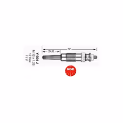 Bougie de prechauffage Y-924J DPBL2NO01 Description Bougie de prechauffage Y-924J DPBL2NO01 Bougie de préchauffage de la marq ...