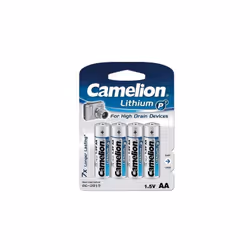 SPECIFICATIONS : tension nom.: 1.5V capacité typ.: 2900mAh IEC: LR6 type de pile: Li-FeS2 FR6 format: AA autres: AM3, Mignon, ...