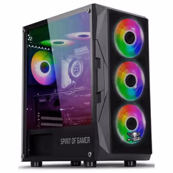 Boîtier PC Gamer - SPIRIT OF GAMER - ROGUE 7 - ARGB - 6 Ventilateurs Inclus - Compatible Watercooling