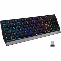 Clavier Gamer - THE G-LAB - Keyz Tungsten - Sans Fil - AZERTY - Rétroéclairage RGB