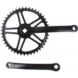 Pédalier Vélo Urbain - TOM - Vinty 44T - Noir - Longueur 170mm - Axe JIS