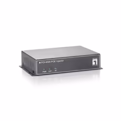 LevelOne POI-4000, Fast Ethernet, 10,100 Mbit/s, 10/100BaseT(X), IEEE 802.3x, Noir, LAN, Énergie