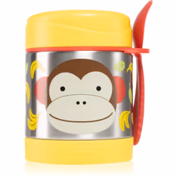 Skip Hop SH252376, Vase, Rond, 0,325 L, Marron, Rouge, Acier inoxydable, Jaune, Acier inoxydable, Dévissable