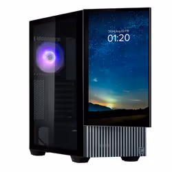 Zalman Z10 DS, Midi Tower, PC, Noir, ATX, micro ATX, Mini-ITX, Plastique, Acier, Verre trempé, Multi