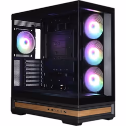 Zalman P40 NAMU BLACK, Midi Tower, PC, Noir, ATX, micro ATX, Mini-ITX, Plastique, Acier, Verre trempé, Multi