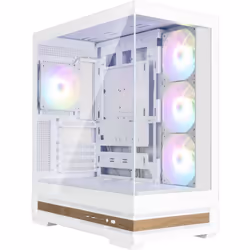 Zalman P40 NAMU WHITE, Midi Tower, PC, Blanc, ATX, micro ATX, Mini-ITX, Plastique, Acier, Verre trempé, Multi