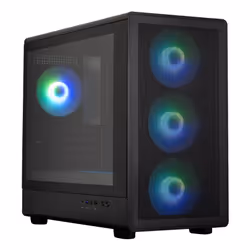 Zalman M5, Mini Tower, PC, Noir, Mini-ATX, Mini-ITX, Plastique, Acier, Verre trempé, 18 cm